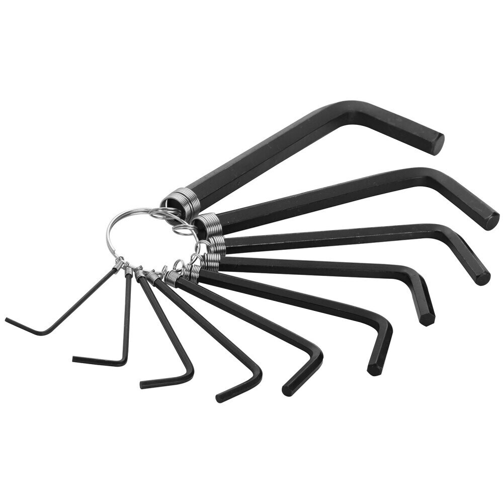 Set de 10 chei hexagonale pe inel, Tolsen