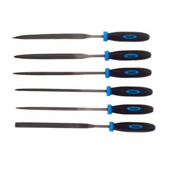 Set de pile si raspele Tagred, pentru lemn si metal, negru/albastru, 6 buc Set de pile si raspele Tagred, pentru lemn si metal, negru/albastru, 6 buc