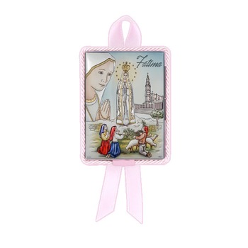 Icoana Argint Maica de la Fatima 5.2x7.2cm Roz ClassGifts Icoana Argint Maica de la Fatima 5.2x7.2cm Roz ClassGifts