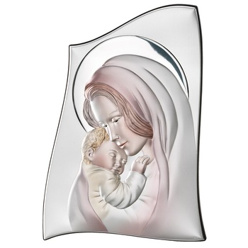 Icoana Argint Fecioara si Pruncul 6.5x9.5cm Color ClassGifts Icoana Argint Fecioara si Pruncul 6.5x9.5cm Color ClassGifts