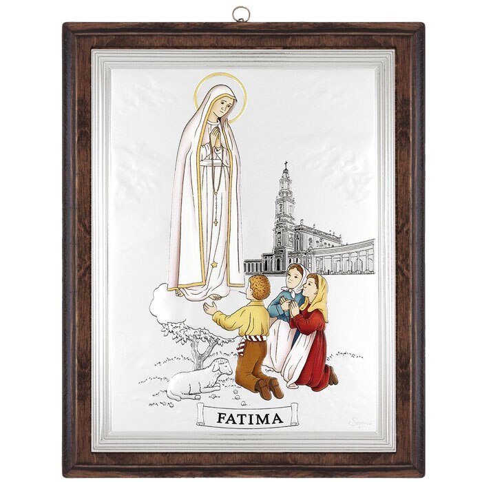 Icoana Argint Maica de la Fatima 12x15cm Color ClassGifts