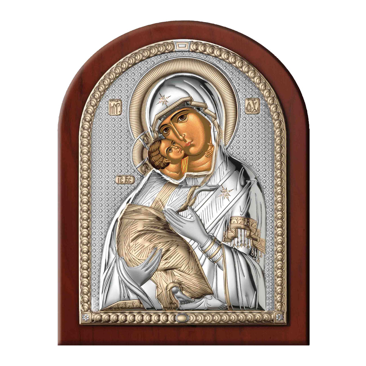 Icoana Argint Maica lui Vladimir Auriu 17.5x22.5cm ClassGifts