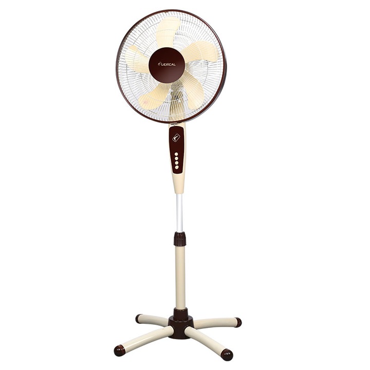 Вентилатор на стойка Lexical LSF-7001-3, 16", 60W, 3 скорости, черен