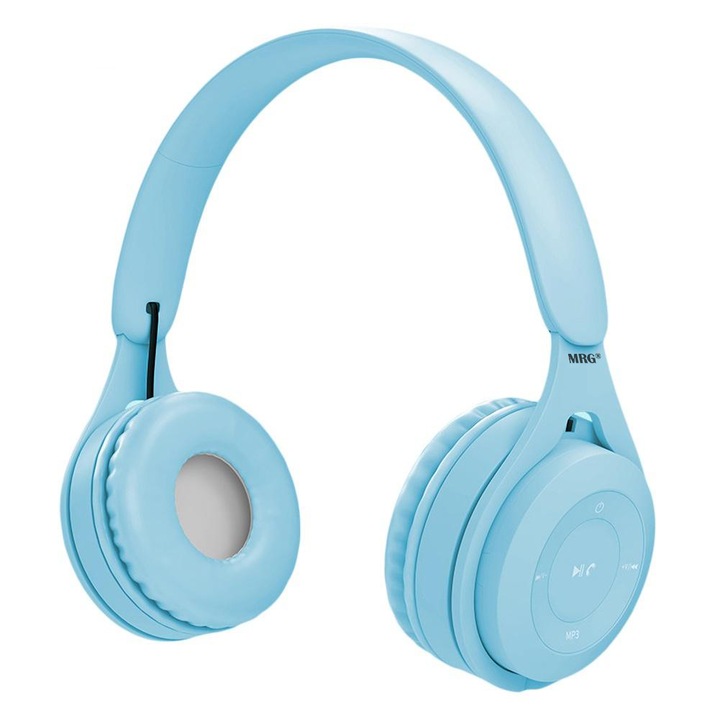 Безжични слушалки MRG MYO8, Handsfree, С bluetooth, Сини