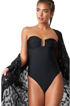 Costum de baie cu detaliu metalic 3342, Negru Costum de baie cu detaliu metalic 3342, Negru