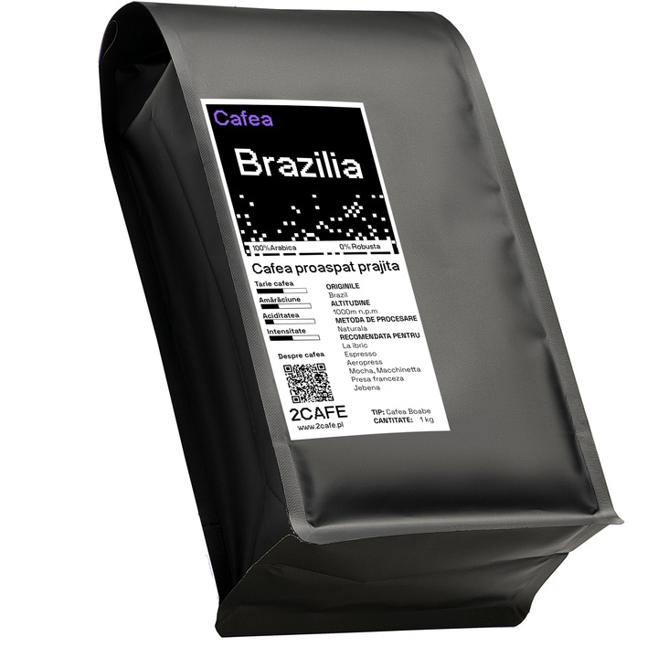 Cafea boabe cafea proaspat prajita din Brazilia,1kg