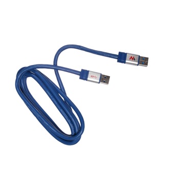 Cablu de date USB 3.0 AM - AM, 1.8 m, Maclean MCTV-606, albastru Cablu de date USB 3.0 AM - AM, 1.8 m, Maclean MCTV-606, albastru