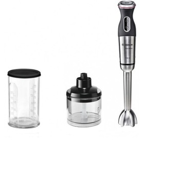 Blender de mana BOSCH MS8CM6120 MaxoMixx, 1000 W, Inox, cutit cu 4 lame din otel,12 trepte de putere si functie Turbo Blender de mana BOSCH MS8CM6120 MaxoMixx, 1000 W, Inox, cutit cu 4 lame din otel,12 trepte de putere si functie Turbo