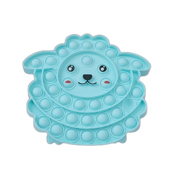 Jucarie Pop It, Oaie Zambitoare, Push Bubble, RoveZone, din Silicon, Albastru Deschis Jucarie Pop It, Oaie Zambitoare, Push Bubble, RoveZone, din Silicon, Albastru Deschis