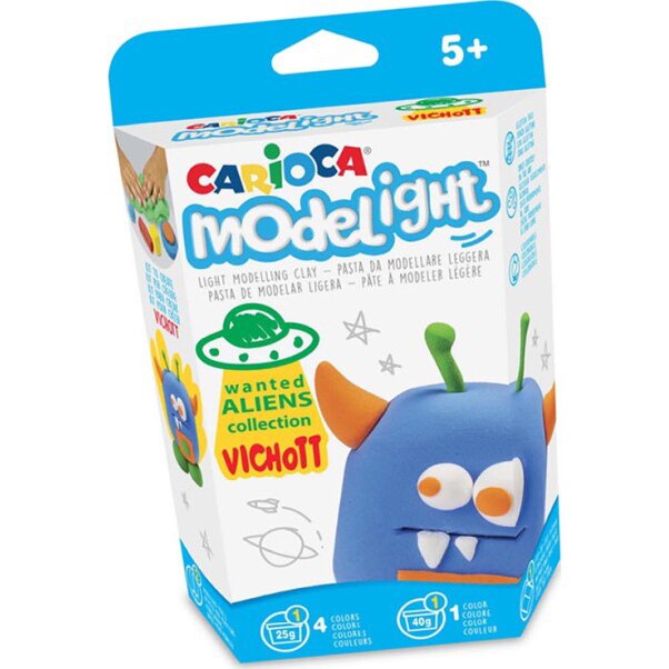 Plastilina Carioca ModeLight PlayBox, Alien VICHOTT