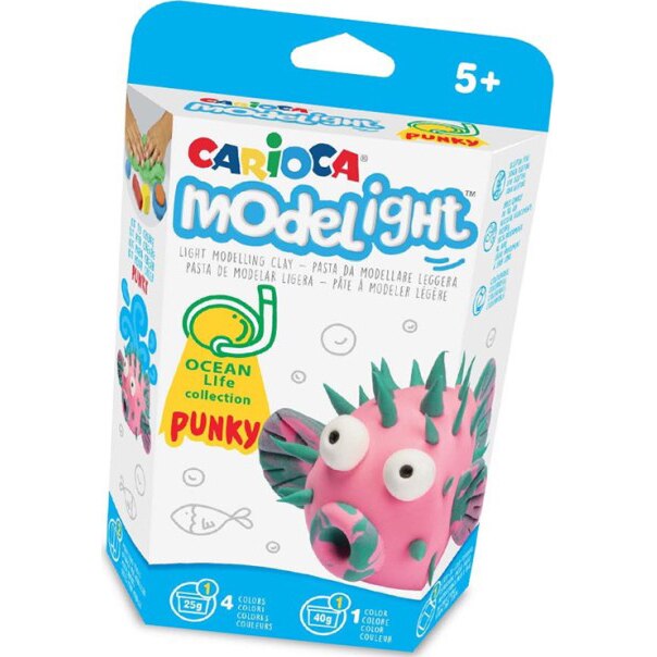 Plastilina Carioca ModeLight PlayBox, Ocean Pestisorul Balon Punky