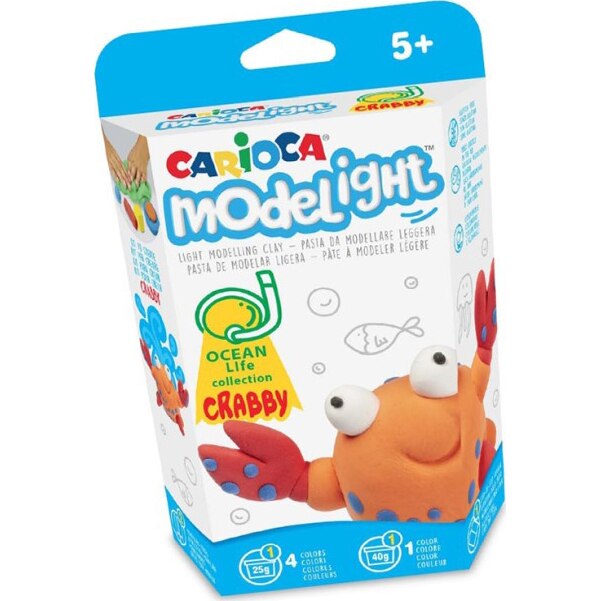 Plastilina Carioca ModeLight PlayBox, Ocean Crabul CRABBY