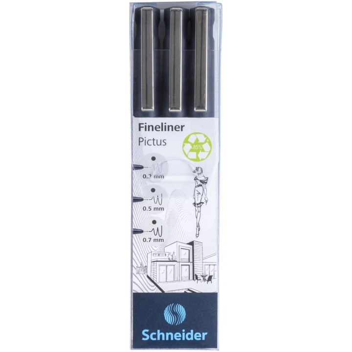 Liner Schneider Pictus, 3buc/portofel