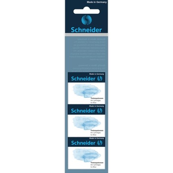 Pachet 3 cutii Patroane stilou Schneider, 6/cutie, Ice Blue Pachet 3 cutii Patroane stilou Schneider, 6/cutie, Ice Blue