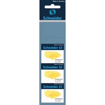 Pachet 3 cutii Patroane stilou Schneider, 6/cutie, Lemon Pachet 3 cutii Patroane stilou Schneider, 6/cutie, Lemon