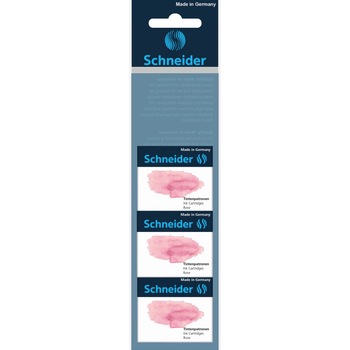 Pachet 3 cutii Patroane stilou Schneider, 6/cutie, rose Pachet 3 cutii Patroane stilou Schneider, 6/cutie, rose
