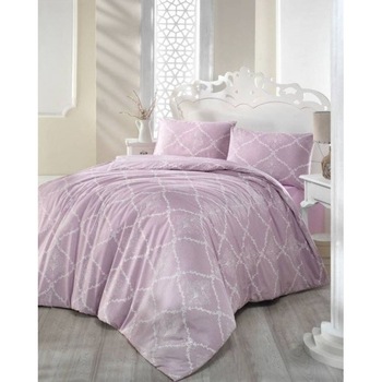 Lenjerie pat dublu bumbac 100% ranforce, 4 piese, Altinbasak Lamina Gul(lila) Lenjerie pat dublu bumbac 100% ranforce, 4 piese, Altinbasak Lamina Gul(lila)