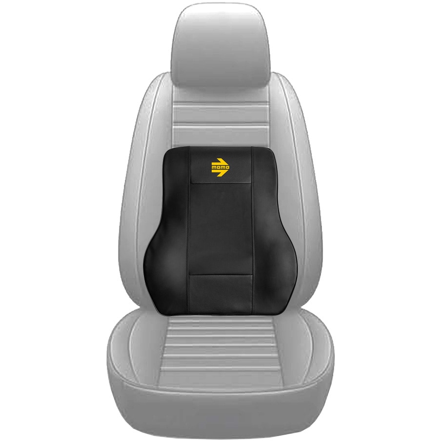 London Operate Visible Perna suport lombar pentru scaun auto Momo Ergon Carbon, piele ecologica,  48x40 x13 cm, negru - eMAG.ro