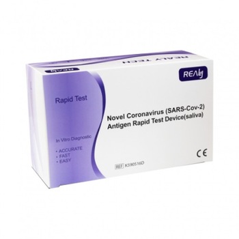 Set 10 bucati, Test rapid Antigen saliva COVID 19, pentru uz profesional , Realy TECH Set 10 bucati, Test rapid Antigen saliva COVID 19, pentru uz profesional , Realy TECH
