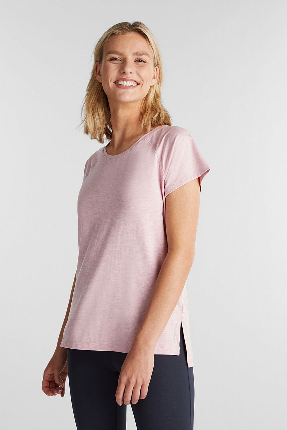 Esprit, Tricou cu terminatie asimetrica, Roz pal