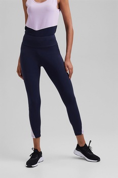 Esprit, Colanti crop cu garnituri contrastante, Bleumarin/Lila prafuit, XL Esprit, Colanti crop cu garnituri contrastante, Bleumarin/Lila prafuit, XL