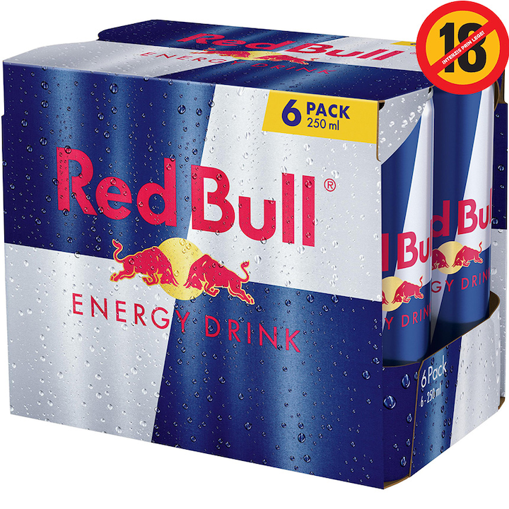 Bautura Energizanta Red Bull Energy Drink, 6 x 0.25l