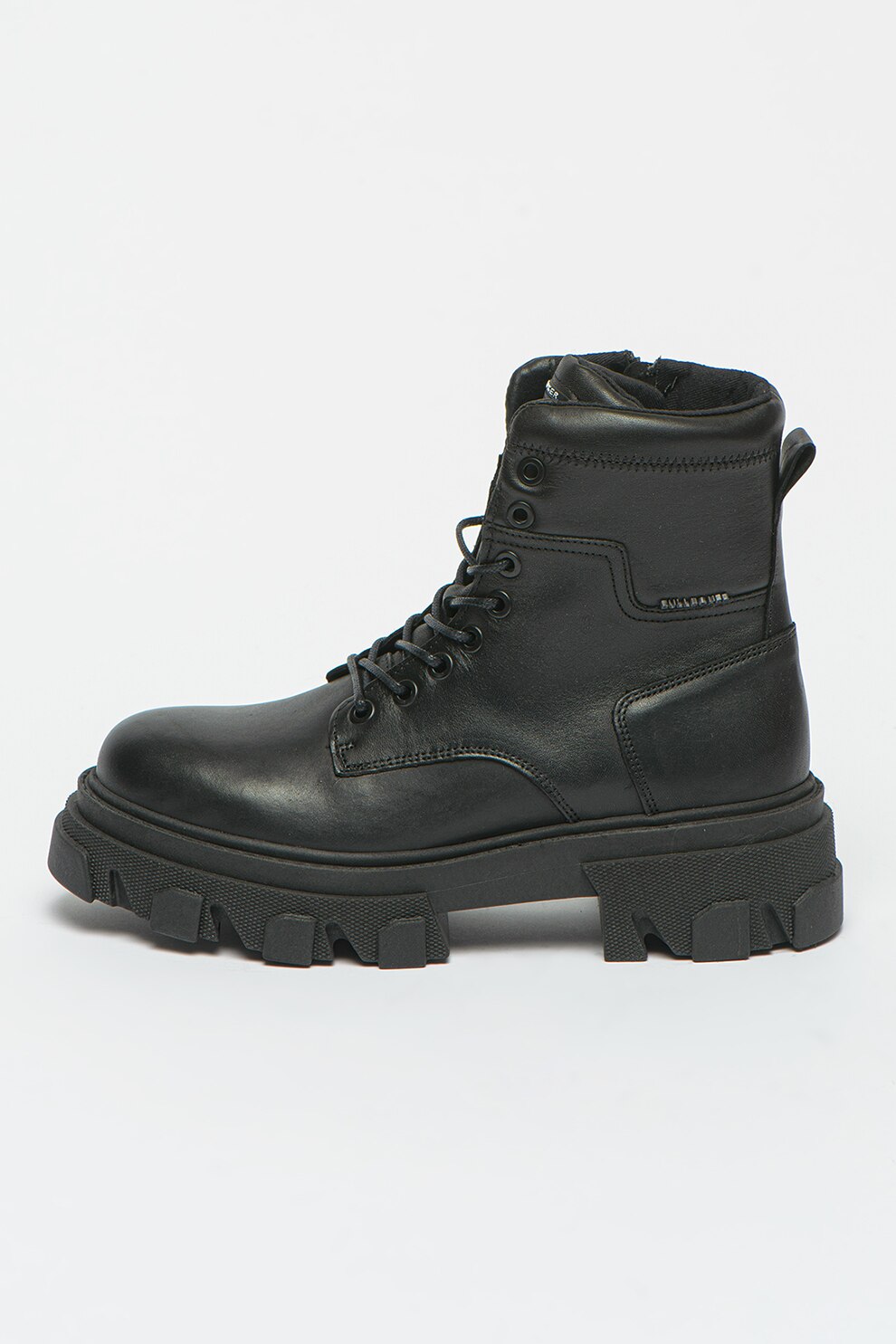Bullboxer, Ghete din piele cu fermoar, Negru
