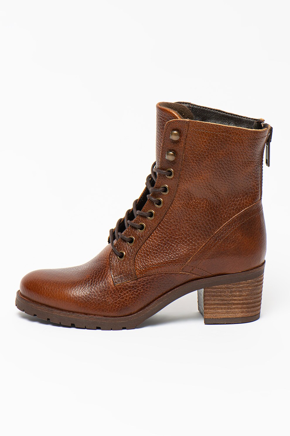 Bullboxer, Ghete de piele cu fermoar, Maro