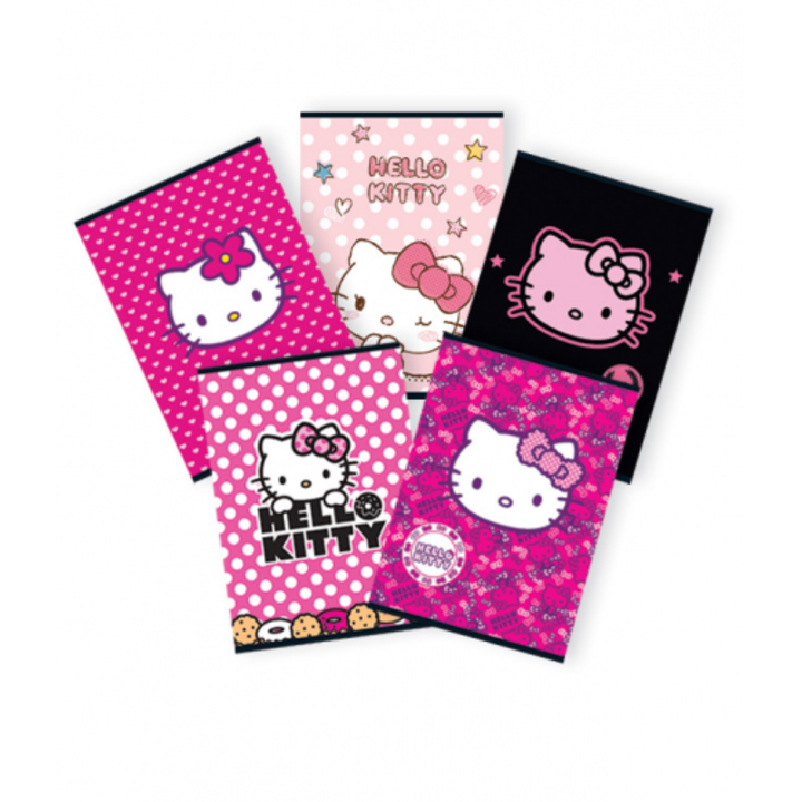Caiet Hello Kitty, Tip 2, A5, 24 file, capsat