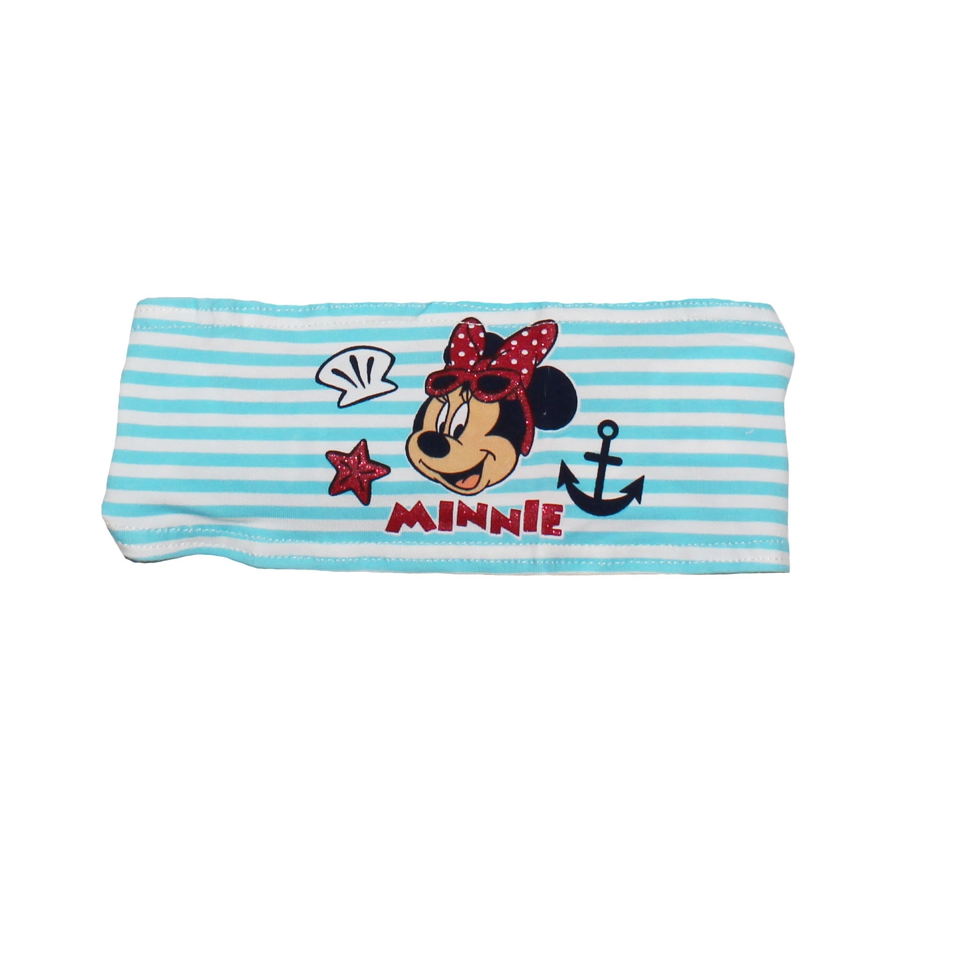 Bentita Minnie, albastra cu dungi