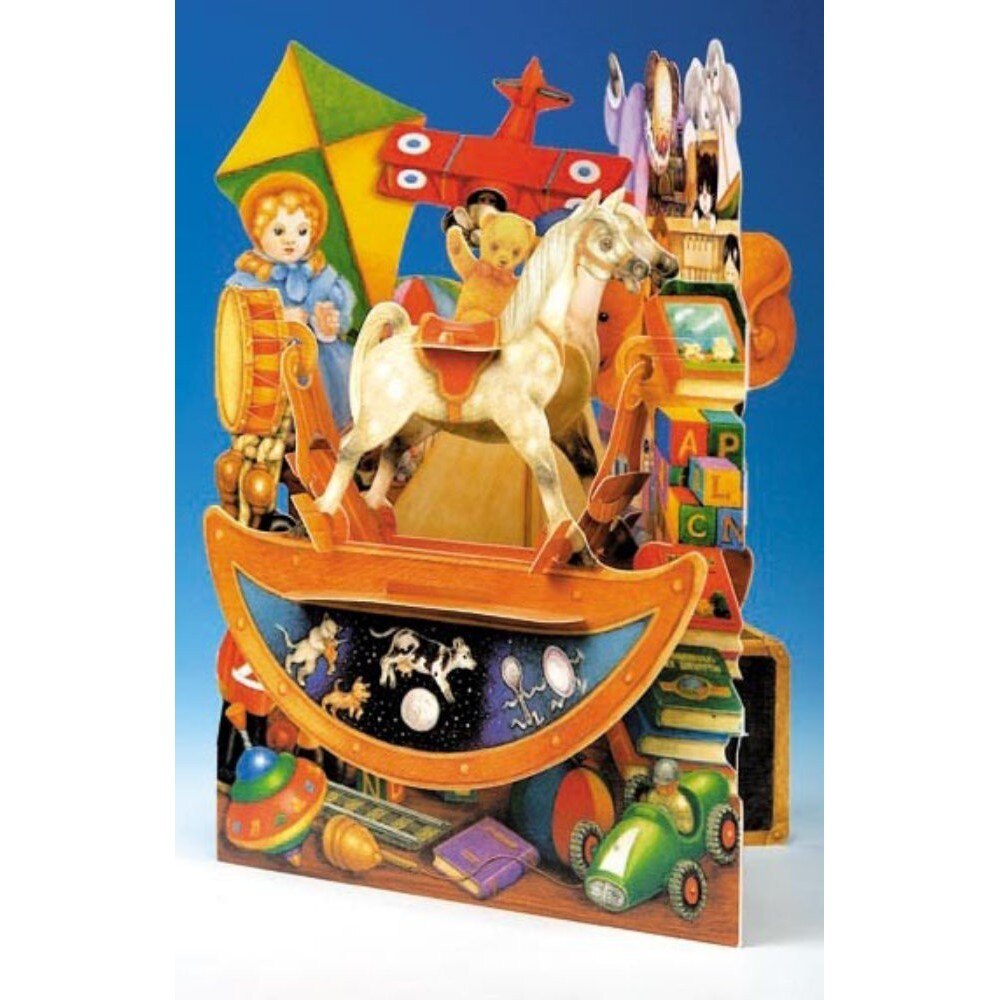 Felicitare 3D Calut in balansoar-Swing Cards