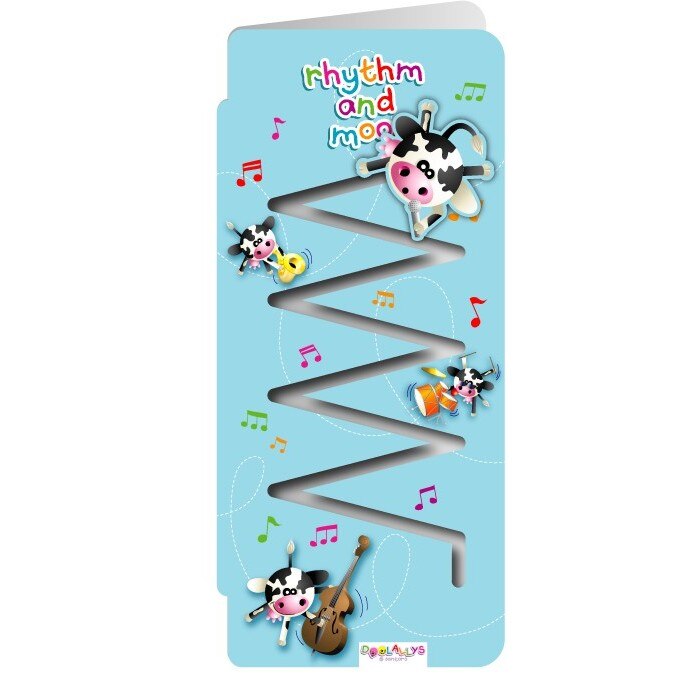 Felicitare cu mascota mobila-Vacuta