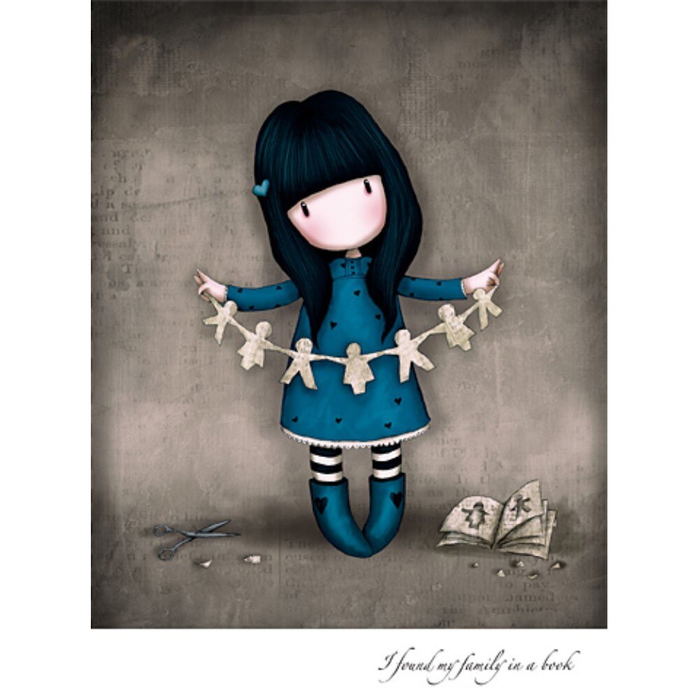 Felicitare Gorjuss-I Found My Family In A Book