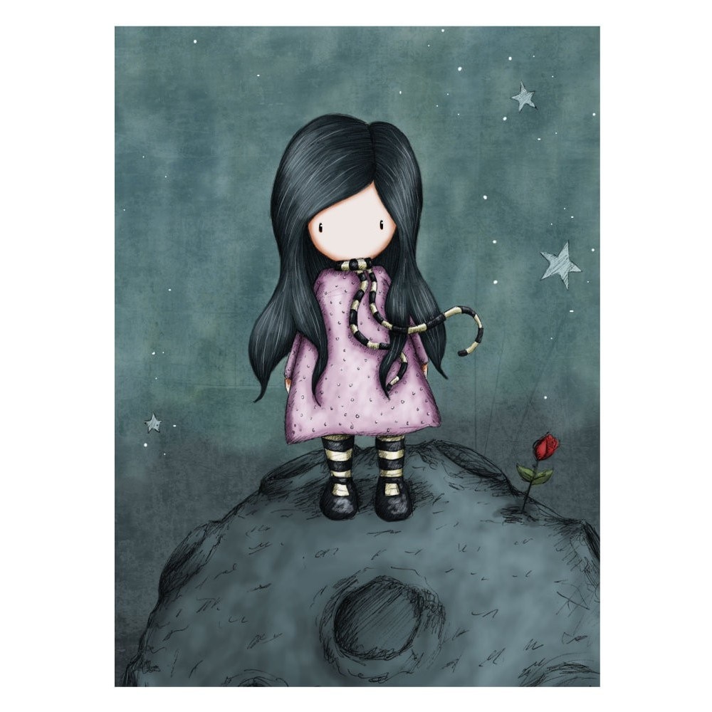 Felicitare Gorjuss- Because She Is My Rose