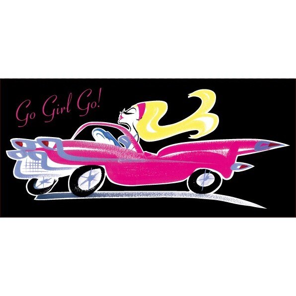 Felicitare 2D Swanky Modes-Go girl go