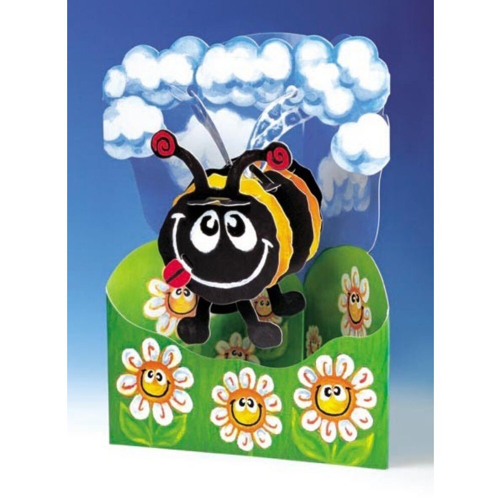 Felicitare 3D Albinuta-Swing Cards