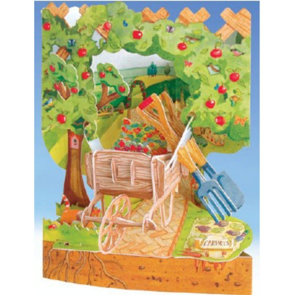 Felicitare 3D Swing Cards dinamica model-Gradinarit