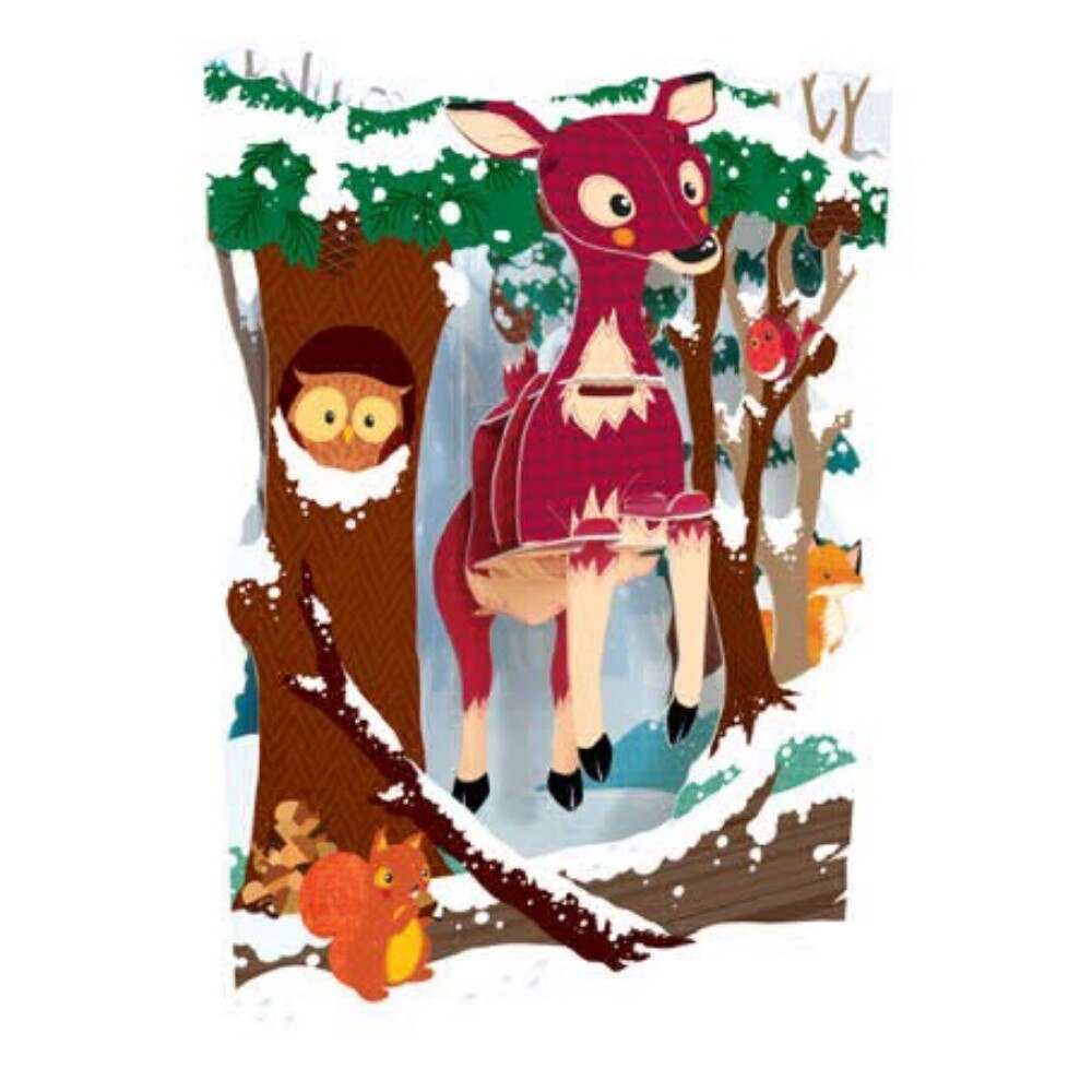 Felicitare 3D Swing Cards dinamica model-Cerb