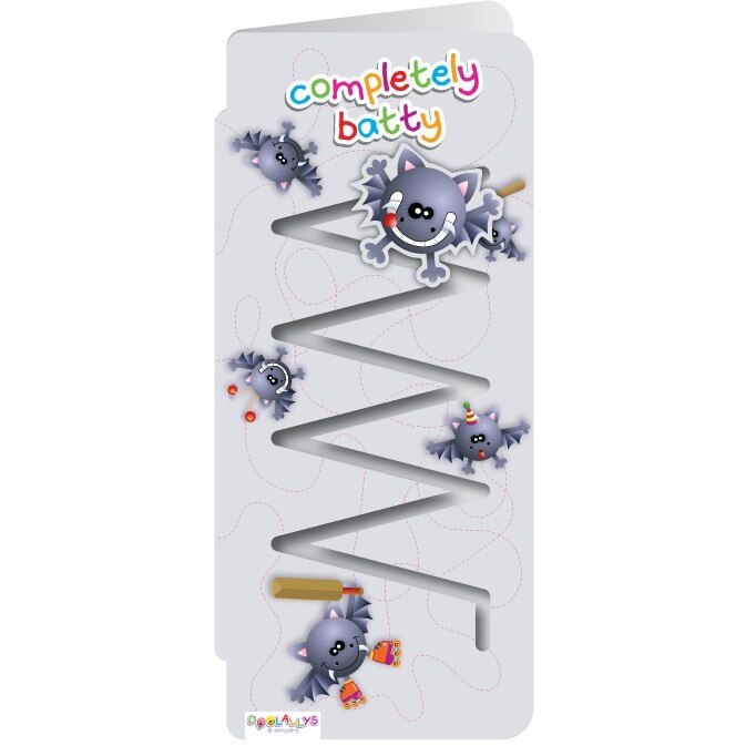 Felicitare cu mascota mobila-Liliac