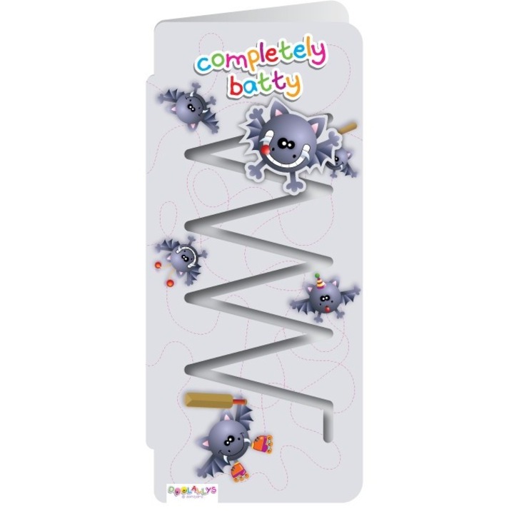 Felicitare cu mascota mobila-Liliac