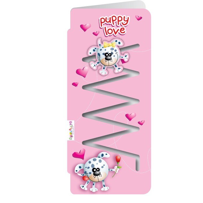 Felicitare cu mascota mobila-Dragoste de catel