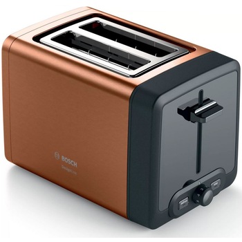 Prajitor de paine Bosch DesignLine TAT4P429, 970W, 2 felii de paine, Cupru Prajitor de paine Bosch DesignLine TAT4P429, 970W, 2 felii de paine, Cupru