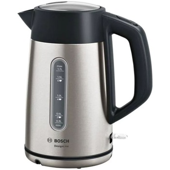 Fierbator Bosch Designline TWK4P440, 2400W, capacitate 1,7l, filtru anticalcar, inox Fierbator Bosch Designline TWK4P440, 2400W, capacitate 1,7l, filtru anticalcar, inox