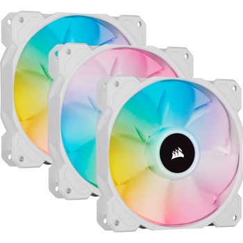 Ventilator Corsair iCUE SP120 RGB ELITE Performance 120mm White PWM Fan, Kit Ventilator Corsair iCUE SP120 RGB ELITE Performance 120mm White PWM Fan, Kit