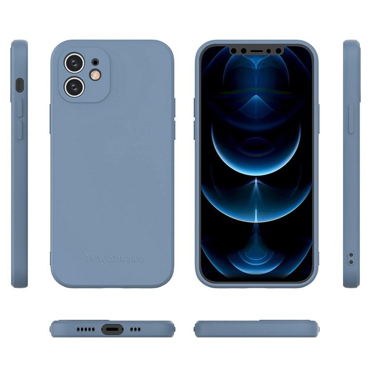 Силиконов Кейс Wozinsky за Apple iPhone 12 Pro Max, Blue