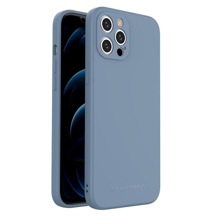 Силиконов Кейс Wozinsky за Apple iPhone 12 Pro Max, Blue