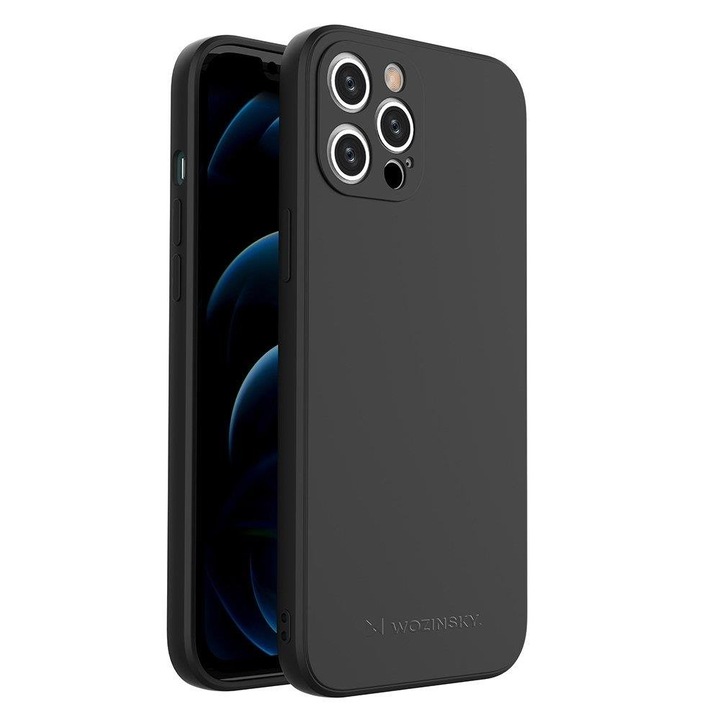 Силиконов Кейс за Apple iPhone 12 Pro Max, Silicone Case, Черен