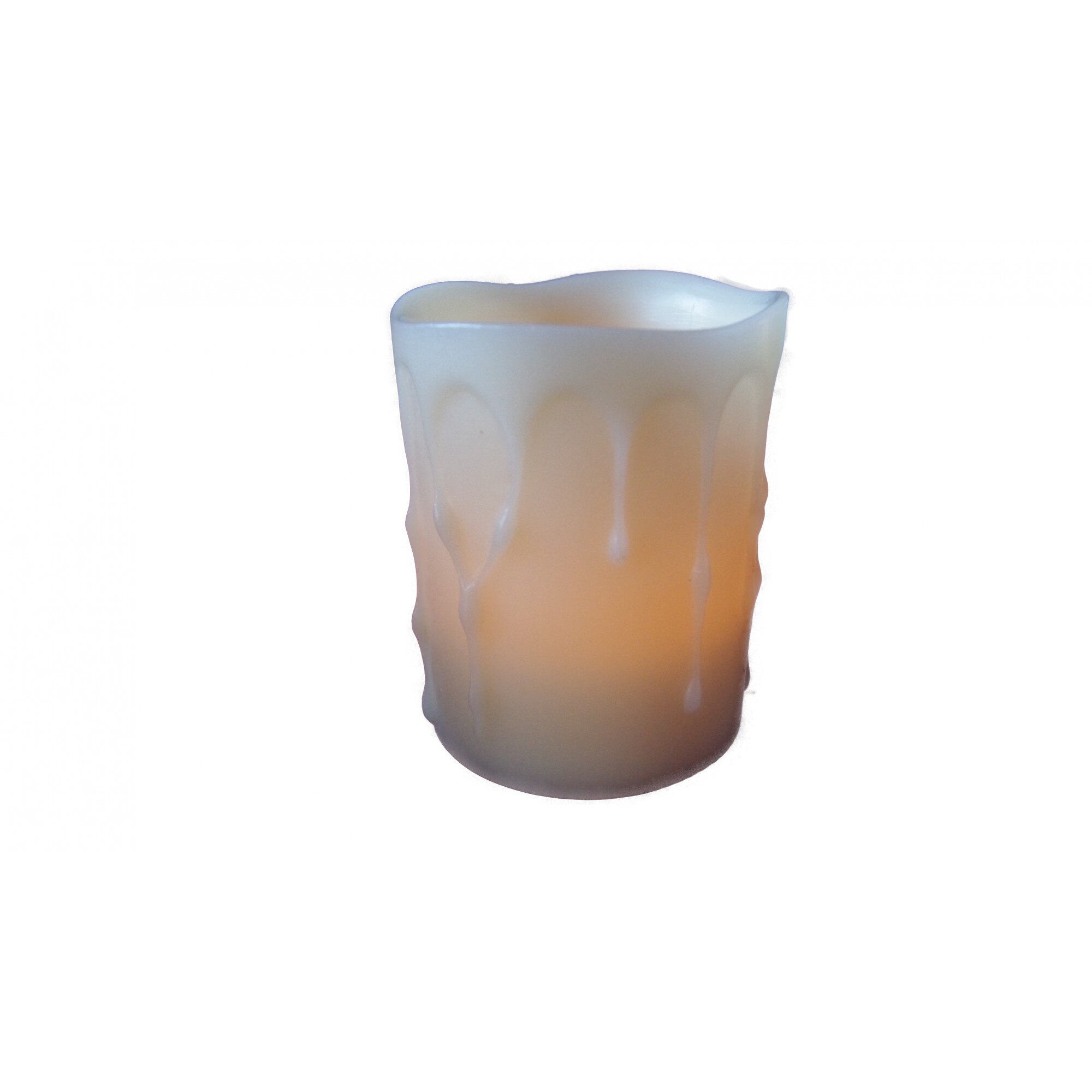 Lumanare LED electronica din ceara inaltime 10 cm TEAR DROP