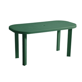 Masa ovala plastic Garden Napochim 140.5 x 70.5 x 70.5 cm, verde Masa ovala plastic Garden Napochim 140.5 x 70.5 x 70.5 cm, verde