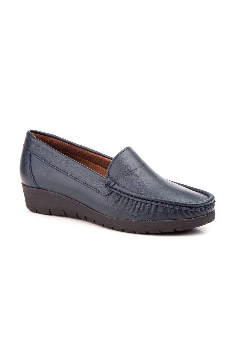 Mocasini Dama din piele naturala, Loli Jam, Bleumarin